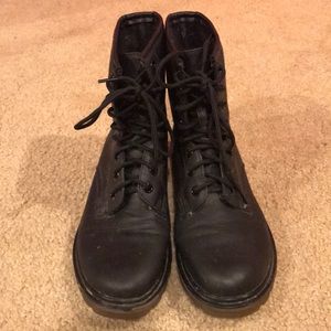 Just Fab vegan combat boots hardly worn